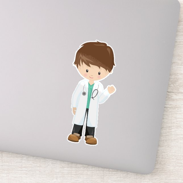 Doctor, Lab Coat, Medicine, Cute Boy, Brown Hair (Detail)