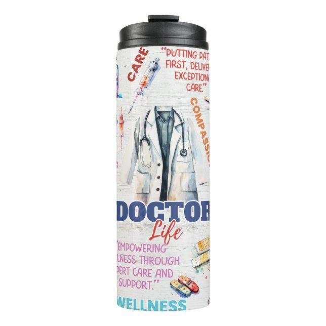 Doctor Life Thermal Tumbler (Front)