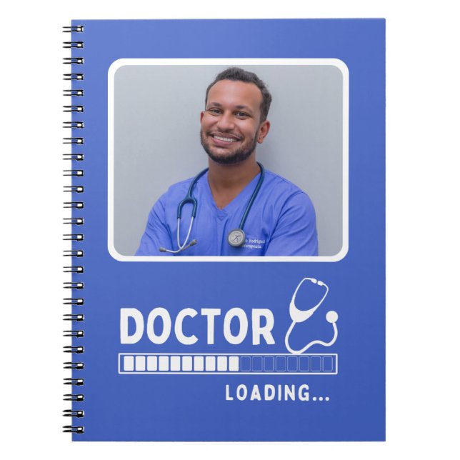 Doctor Loading Bar Funny Medical Future Doctor Notebook (Front)