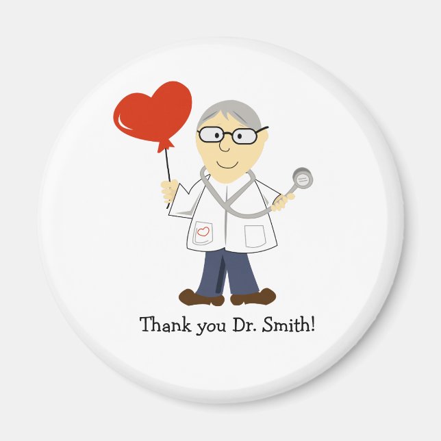 DOCTOR M.D. CARDIOLOGIST FAVOR MAGNET (Front)