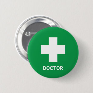 Doctor MEDIC & First Aid, Cross, Ambulance,  2 Inch Round Button