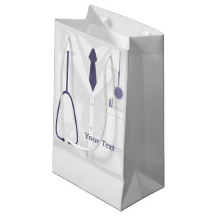 Doctor Medical Lab Coat Custom  Small Gift Bag