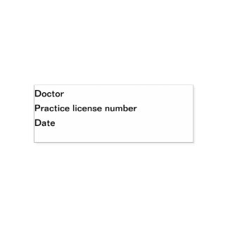 Doctor/Medical Practitioner Stamp