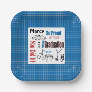 Doctor Medical Professional Graduation Party Paper Paper Plate