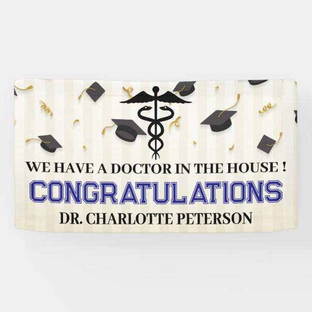 Doctor Medical School  Graduation Banner (Horizontal)