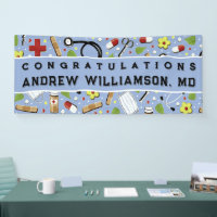 Doctor Medical School Graduation Congrats Banner