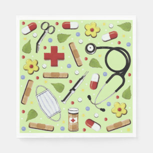 Doctor Medical School Graduation Napkin