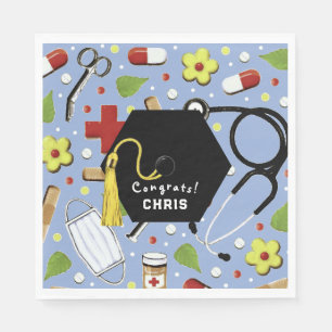 Doctor Medical School Graduation Napkin