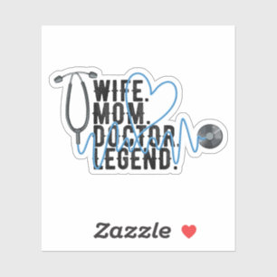 Doctor Mom, Doctor And Nurse, Medical Sticker