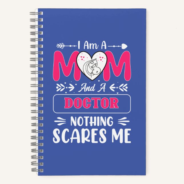 Doctor Mom, Funny Doctor Mom Notebook (Front)