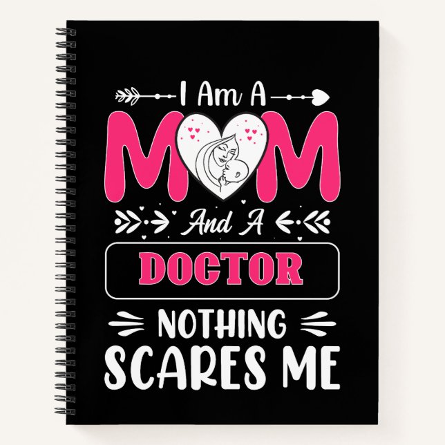 Doctor Mom, Funny Doctor Mom Notebook (Front)