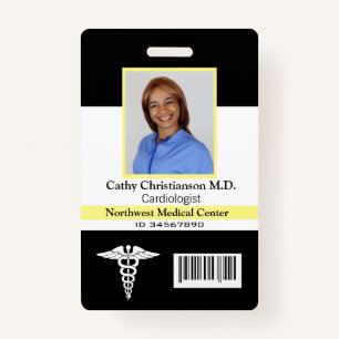 Doctor Name Photo Badge Scanner Code