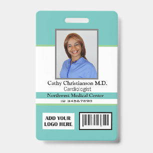 Doctor Name Photo Logo Badge Scanner Code