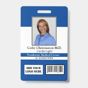 Doctor Name Photo Logo Badge Scanner Code