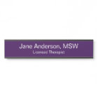 Doctor Name Specialty Purple White Medical Office