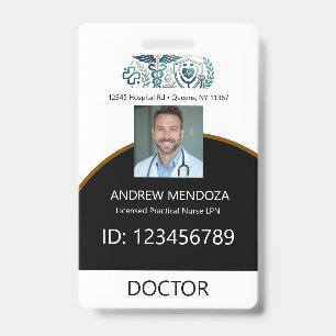 Doctor Name Tag Photo IDs Physicians &Badges Badge
