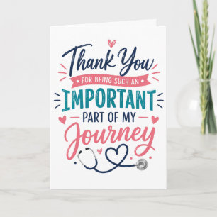 Doctor Nurse Gift Surgeon Medical therapist heart Card