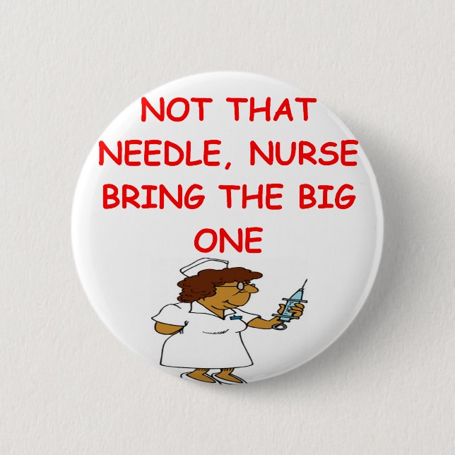 doctor nurse joke 2 inch round button (Front)