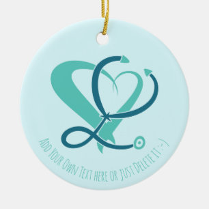 Doctor, nurse, paramedic, emergency gift template ceramic ornament