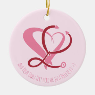 Doctor, nurse, paramedic, emergency gift template ceramic ornament