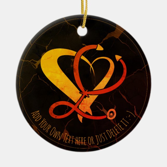 Doctor, nurse, paramedic, emergency gift template ceramic ornament (Front)