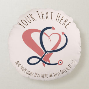 Doctor, nurse, paramedic, emergency gift template round pillow