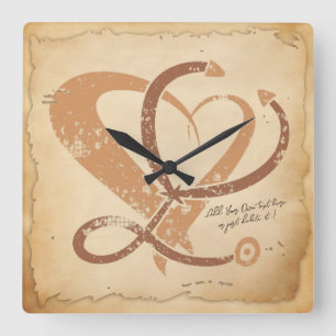 Doctor, nurse, paramedic, emergency gift template square wall clock