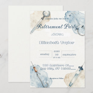 Doctor nurse retirement invitation