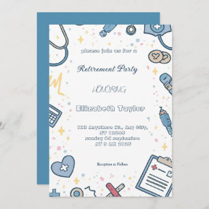 Doctor nurse retirement invitation