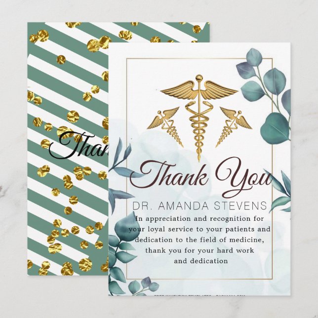 Doctor | Nurse Thank You Card (Front/Back)