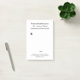 Doctor Obstetrician Gynecologists Prescription Post-it Notes