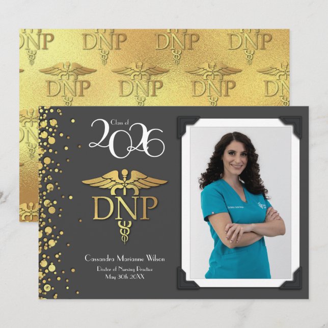 Doctor of Nursing Practice Graduation Announcement (Front/Back)