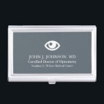 Doctor of Optometry Personalized Business Card Holder<br><div class="desc">Custom business card holder tailored to a doctor of optometrist.</div>