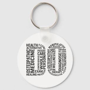 Doctor of Osteopathic Medicine DO Osteopathy Keychain
