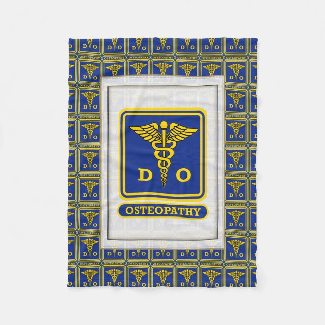 Doctor of Osteopathic Medicine Fleece Blanket (Front)