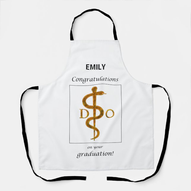 Doctor of Osteopathy Graduation Congratulations Apron (Front)