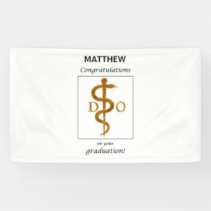 Doctor of Osteopathy Graduation Congratulations Banner