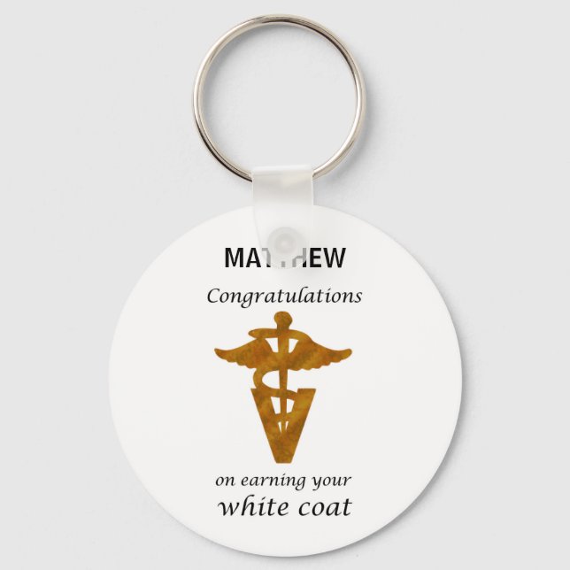 Doctor of Osteopathy Graduation Congratulations Keychain (Front)