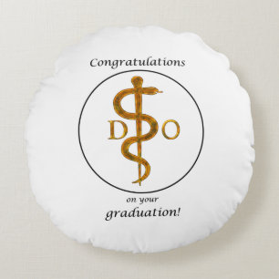 Doctor of Osteopathy Graduation Congratulations Round Pillow