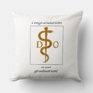Doctor of Osteopathy Graduation Congratulations Throw Pillow