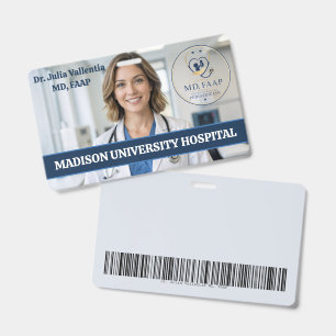 Doctor of Pediatric Medicine Name Tag ID Badge