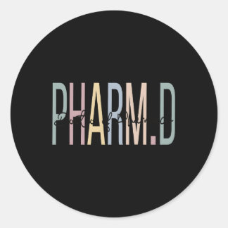 Doctor Of Pharmacy Boho Pharmd Classic Round Sticker