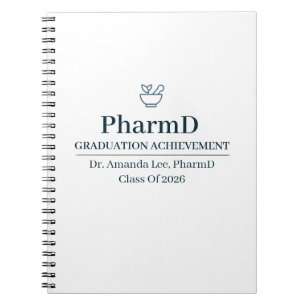 Doctor of Pharmacy Custom Name Since Year Notebook