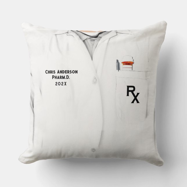 Doctor of Pharmacy Throw Pillow (Front)