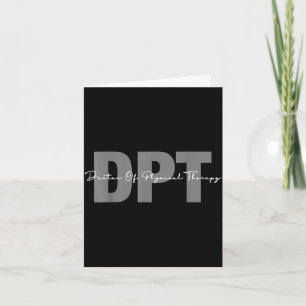 Doctor of physical therapy dpt student graduation  card