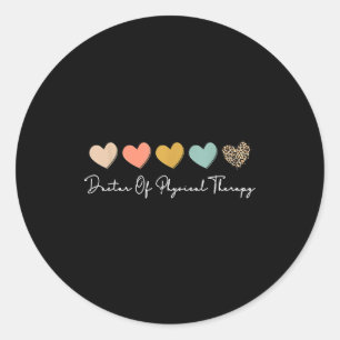 Doctor of physical therapy dpt student graduation  classic round sticker