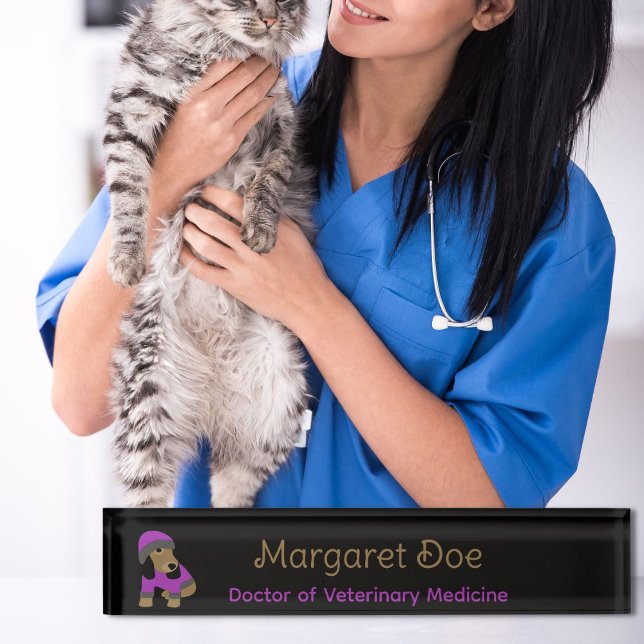 Doctor of veterinary medicine puppy nameplate (Creator Uploaded)