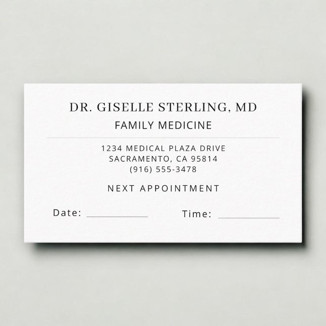 Doctor Office Appointment Card (Creator Uploaded)