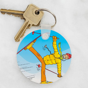 Doctor On Skis Keychain
