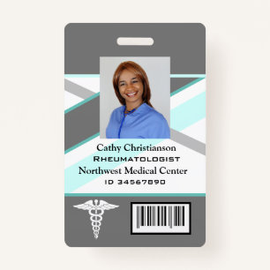 Doctor or nurse Name Badge Scanner Code